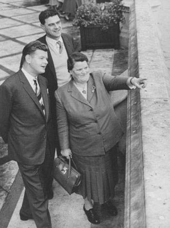 Benny Hill and Dave Freeman meet Bessie Braddock MP